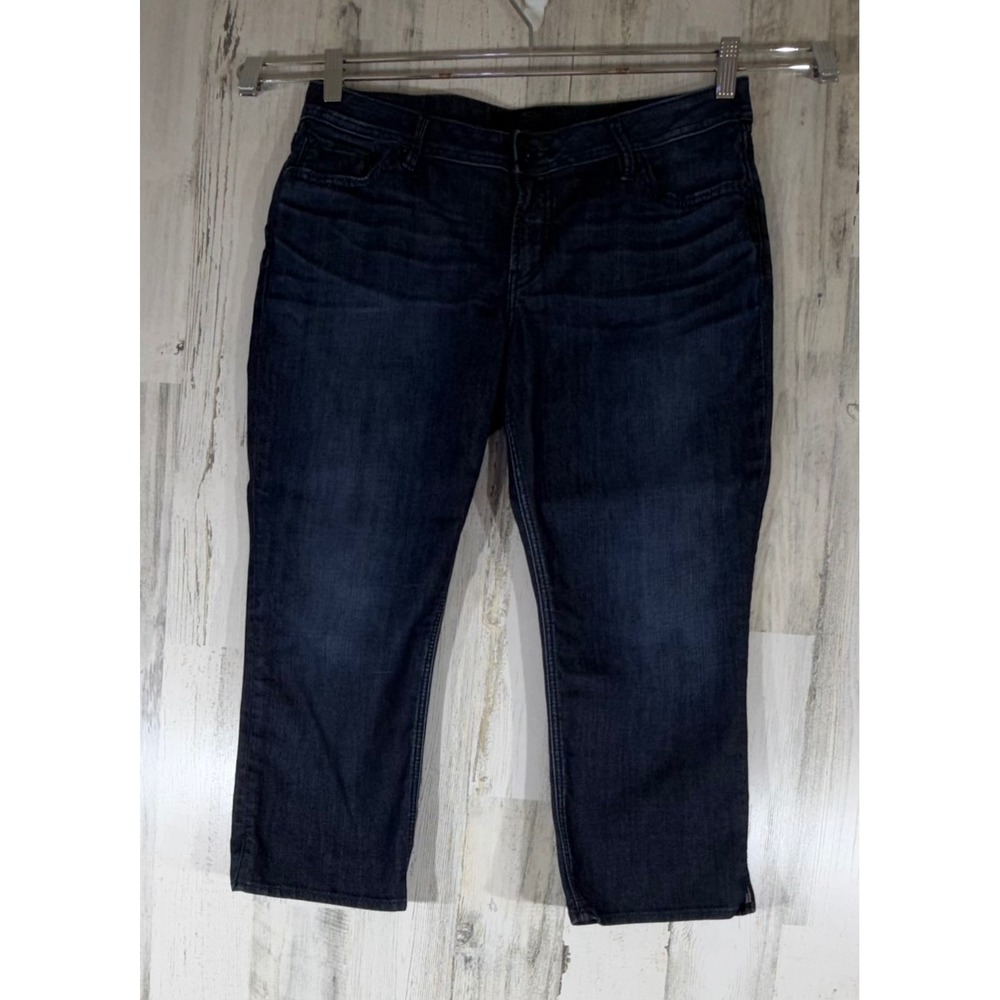 Silver Jeans Co Avril Capri Jeans Size 31 Dark Wash Blue Stretch Cropped Classic